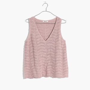 MADEWELL Crocheted Sweater Tank, size XL